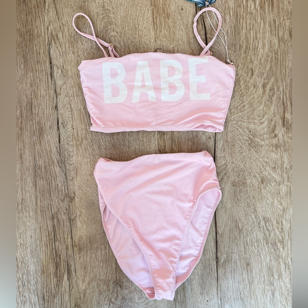 Show Me Your MuMu Pink 'Babe' Bikini Set